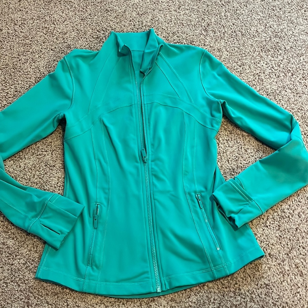 lululemon athletica Teal Full-Zip Jacket